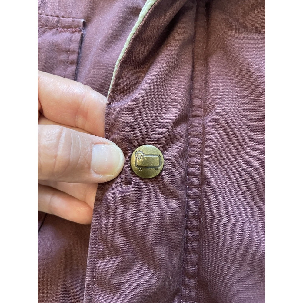 Vintage Woolrich Canvas Mountain‎ Parka/Canvas Coat. Wine Color. Size Medium. - Picture 9 of 16